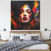 超はっきりしたリアルポートレート キャンバスプリント (インサイチュ (寝室))