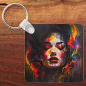 超はっきりしたリアルポートレート キーホルダー (正面)