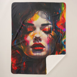 超はっきりしたリアルポートレート シェルパブランケット