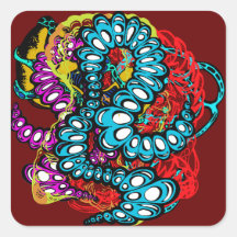 超カラフルリアル抽象芸術キャタピラーデザイン