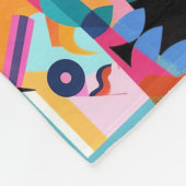 超カラフルリアル抽象芸術パターン フリースブランケット (角)