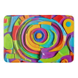 超カラフルリアル遊彫刻 バスマット