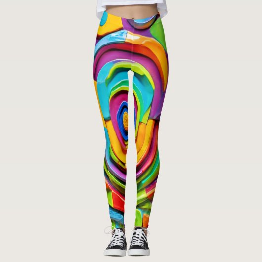 超カラフルリアル遊彫刻 レギンス (正面)