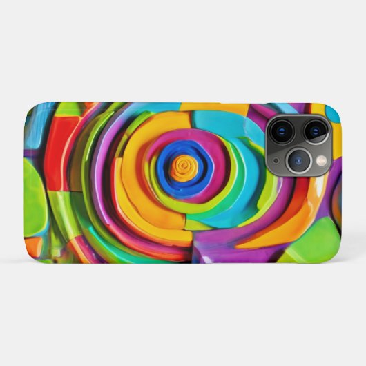 超カラフルリアル遊彫刻 Case-Mate iPhoneケース (裏面(横))