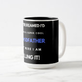 超クールな祖父になるとは夢にも思わなかった ツートーンマグカップ (正面右)