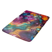 超サイケデリック純水色パターン バスマット (アングル)