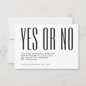 超シンプルモダンQRコード結婚のWebサイト 出欠カード (正面)