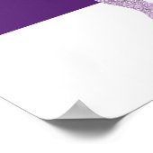 超バイオレットグリッターバレリモダンナアートポスター ポスター (角)