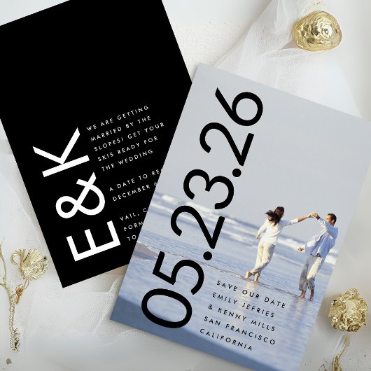 超ビッモダンクはっきりした・プレミアム写真はっきりした日付 セーブザデート