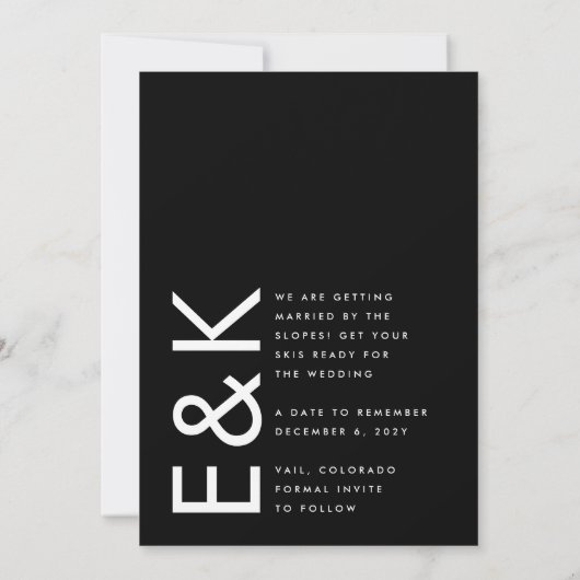 超ビッモダンクはっきりした・プレミアム写真はっきりした日付 セーブザデート (裏面)