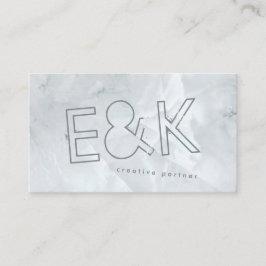 超ビッモダンクファンキースクリプト石英大理石 名刺