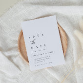 超ミニマルタイポグラフィ日付の保存 | 招待状