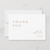 超ミニマルタイポグラフィ結婚サンキューカード サンキューカード (正面)