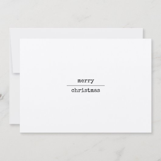 超ミニマルモダン主義メリークリスマス シーズンカード (正面)
