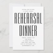 超ミニマルモダン結婚主義のリハーサル 招待状 (正面)