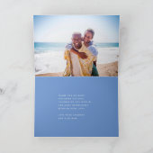 超モダンで大胆な大きな青のシンプルな父の日 カード (内部)