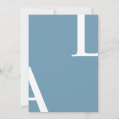 超モダンなデザインとエレガントなスクリプトの結婚式 招待状 (裏面)