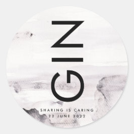 超モダンな男女平等ウェディング ラウンドシール