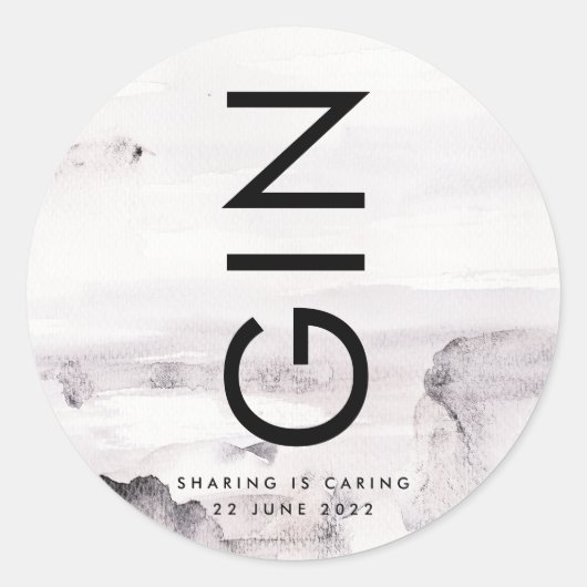 超モダンな男女平等結婚式 ラウンドシール (正面)