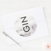 超モダンな男女平等結婚式 ラウンドシール (封筒)