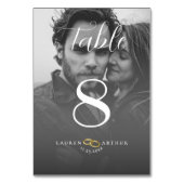 超モダンシックミニマルフォ結婚ト テーブルナンバー (裏面)