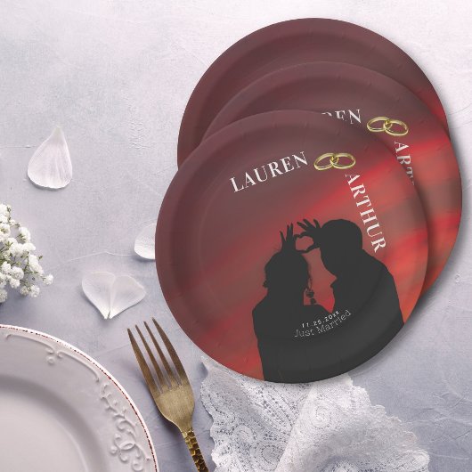 超モダンシックミニマルフォ結婚ト ペーパープレート