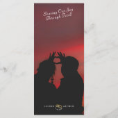 超モダンシックミニマル写真のメ結婚ニュー・カード メニュー (裏面)