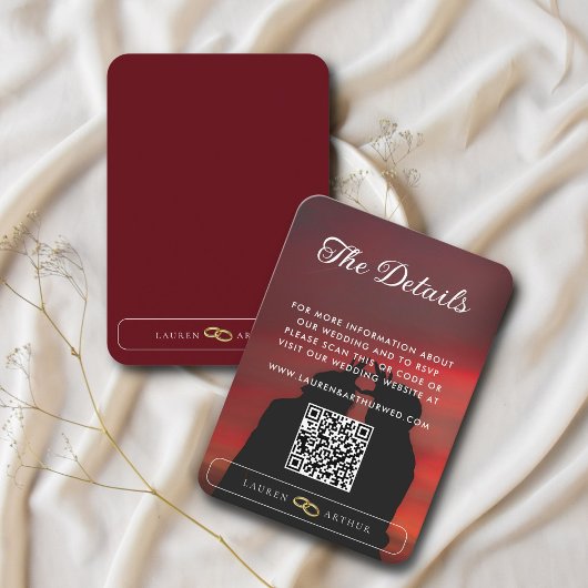 超モダンシックミニマル写真の結婚詳細 エンクロージャーカード