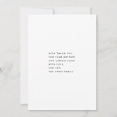 超モダン大はっきりしたTNXシンプル卒業 サンキューカード (裏面)
