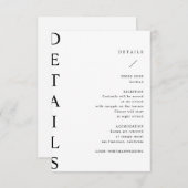 超モダン詳細結婚エンクロージャカード エンクロージャーカード (正面/裏面)