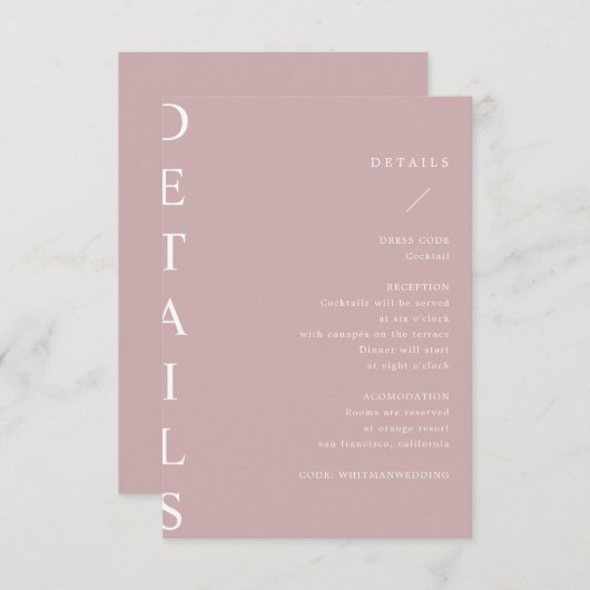 超モダン詳細結婚エンクロージャカード エンクロージャーカード (正面/裏面)