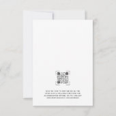 超モダンQRコー結婚ド 招待状 (裏面)
