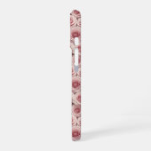 超リアルな3Dパステルローズ＆芍薬 iPhone 16ケース (左側面)