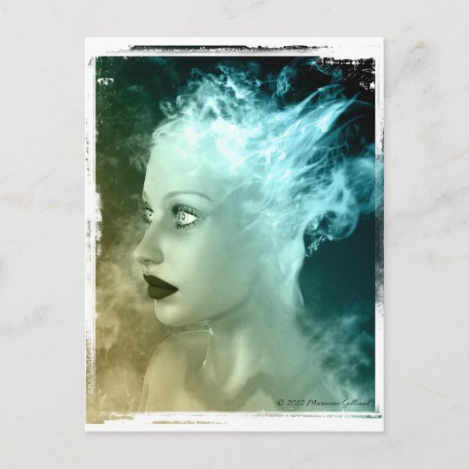 超リアルゴシック様式のアートポストカード ポストカード (正面)