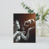 超リアルティータイムセピアギニアピグ ポストカード (スタンド正面)