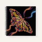 超リアルフローラ蝶 ノートブック (正面)