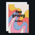 超レトロ2 Groovy 70のスタイル誕生日 招待状<br><div class="desc">祝2010年12月20日のお尻とファンキーGroovy Oneの誕生日の招待状。風変わりでおもしろいを愛するボホタイポグラフィと皆のシックなお気に入りのヴィンテージカラーを搭載。</div>