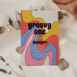 超レトロGroovy One 70のスタイル誕生日 招待状<br><div class="desc">祝Groovy子供の最初の誕生日と私たちの超お尻とファンキー完全に70の'Groovy One'誕生日の招待。風変わりでおもしろいを愛するボホタイポグラフィと皆のシックなお気に入りのヴィンテージカラーを搭載。</div>