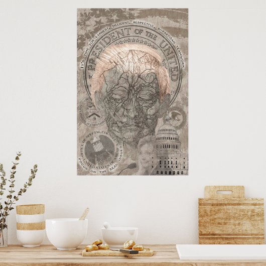 超党派チームワークの政治的擁護 ポスター (キッチン)