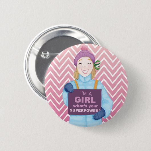 超出力 缶バッジ (正面&裏面)