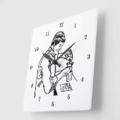 超化学クール者の壁時計 スクエア壁時計 (傾斜)