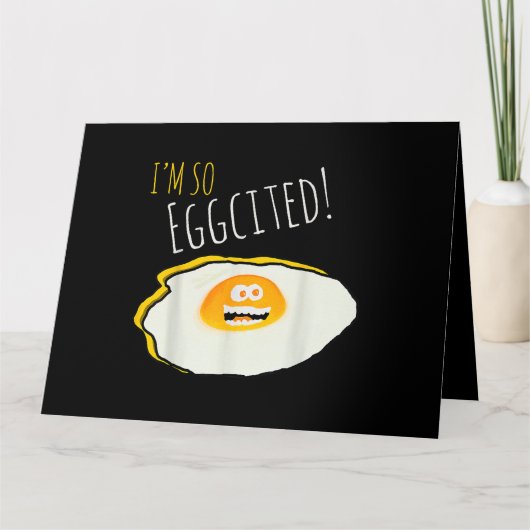 超卵興奮！割れたハッピー＆エッグギフト カード (正面)