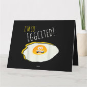 超卵興奮！割れたハッピー＆ワクワク卵GIF カード (裏面)
