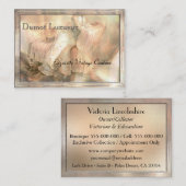 超厚いDumot Luxueuxのヴィンテージ 名刺 (正面/裏面)