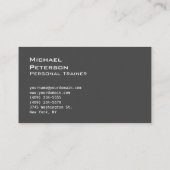 超厚トレンドグレーフィットネススポーツ名刺 名刺 (裏面)