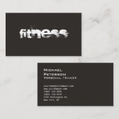 超厚トレンドグレーフィットネススポーツ名刺 名刺 (正面/裏面)
