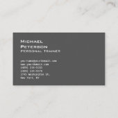 超厚ブルーグレーフィットネススポーツ名刺 名刺 (裏面)