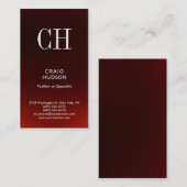 超厚モノグラムプロフェッショナル名刺 名刺 (正面/裏面)