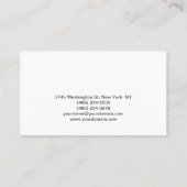 超厚白メイクアップアーティスト名刺 名刺 (裏面)