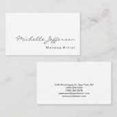 超厚白メイクアップアーティスト名刺 名刺 (正面/裏面)